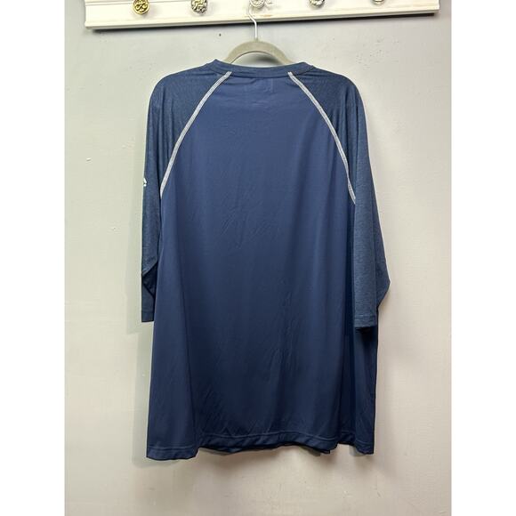 Cleveland Cavaliers Performance Shirt Mens XXL Blue Graphic NBA Majestic NEW - Picture 2 of 9